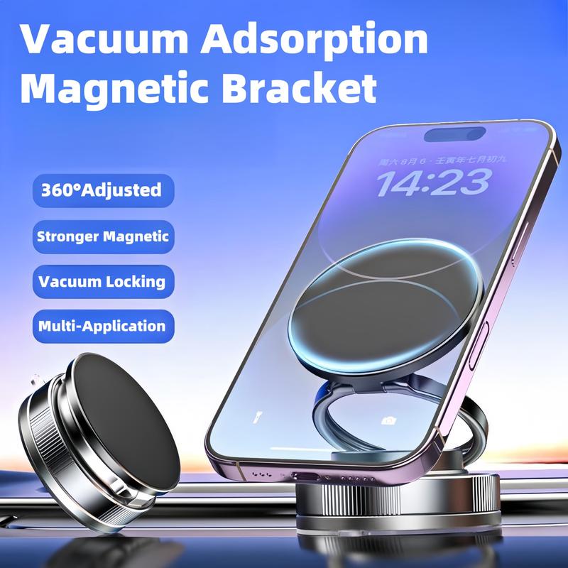 360°Adjustable Vacuum Magnetic Phone HolderSuction Cup Phone Mount for Magsafe, Cilifer® PortableCell Phone Holder for Car,Makeup/Gym/Mirror, Fitfor All iphone iphone 11 and above 📲M5