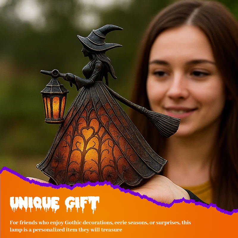 🏆Flash Sale⚡ 50K+ SOLD! 🧙♀️Halloween Witch Lamp🎃M1