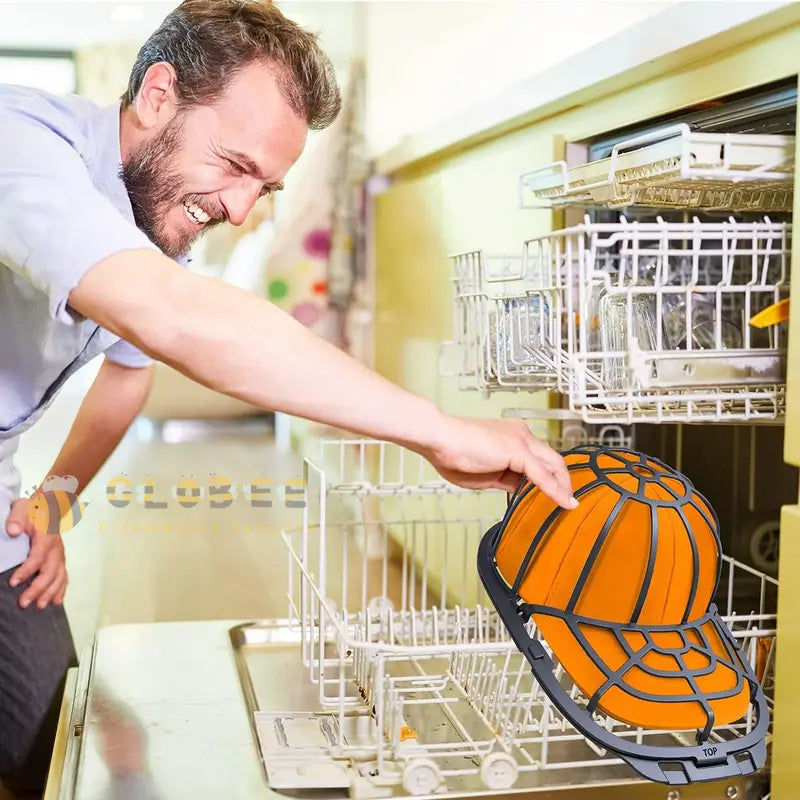 🧢GES Hat Washer For Baseball Caps, Durable Hat Washer Hat Cleaner for Baseball Caps Black Dishwasher Safe Laundry Accessories🧢M6