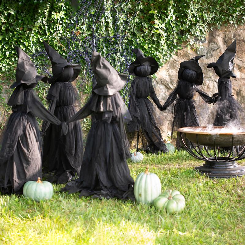 ⚡This Week's Special Price $29.99🎃2025 Halloween Sale 🧙♀️Lighted Halloween Witch Stakes🪄M4
