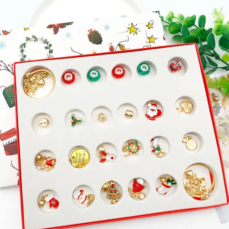 Cilifer® 🔥The Best Gift For Children🎀DIY Christmas Advent Calendar Bracelets Set M1