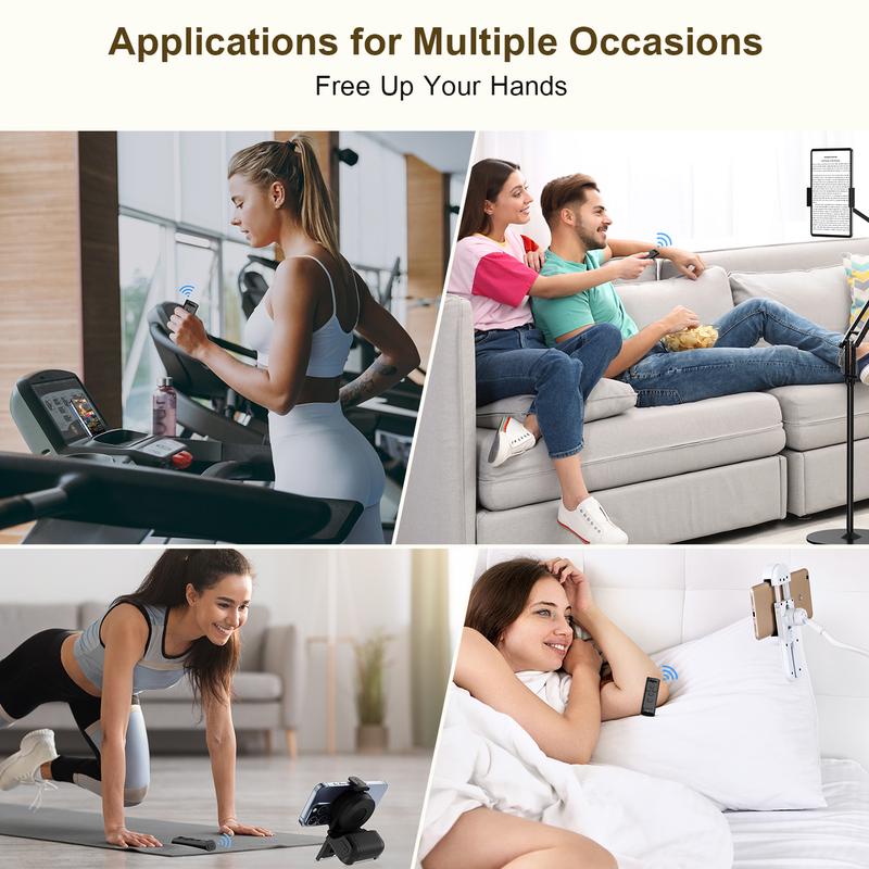 Remote Control for Scrolling withSmartphone Holder Stand, 📲🤳🏻Cilifer® Wireless Scroller PageTurner, Camera Shutter Video Recording for iOSAndroid, Cellphone SelfieAccessory,BacktoSchool M2