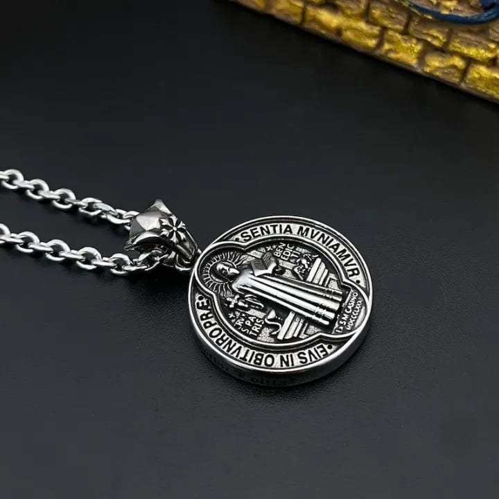 Oneswear® 🔥Last Day 50% OFF -✝️Saint Benedict Medal Pendant Necklace🎁Buy 2 Get 1 Free M1