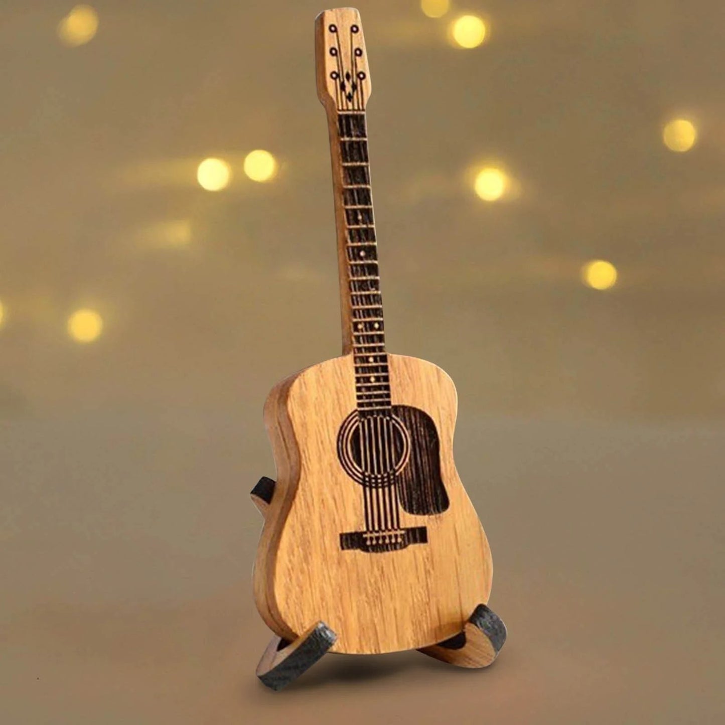 🎁Mini Cute Edition Wooden Guitar Plectrum Case🎸 M2