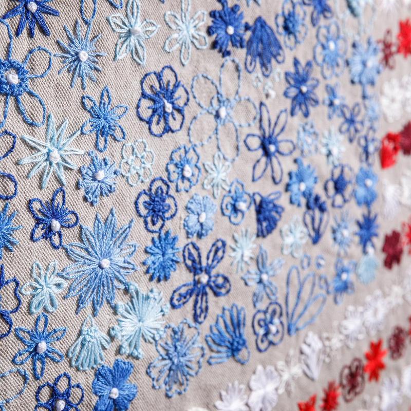 Cilifer®🔥Last Day 49% OFF - 🎨🧵Red. White & Bloom Embroidery Kit✨