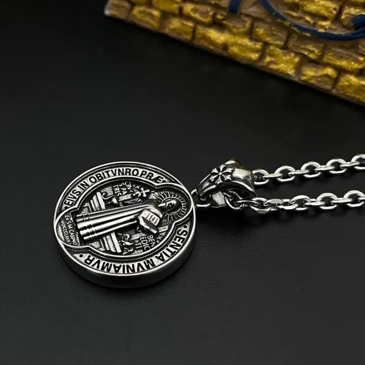Oneswear® 🔥Last Day 50% OFF -✝️Saint Benedict Medal Pendant Necklace🎁Buy 2 Get 1 Free M1