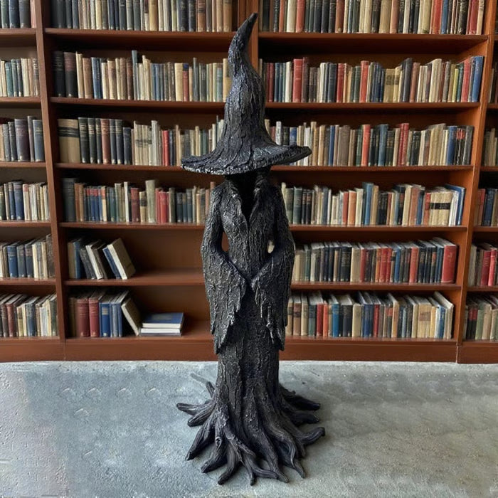 🧙♀️💫Hand-Painted Enchanting Witch Statue: The Guardian of Your Home (✨Same as in the video) M1