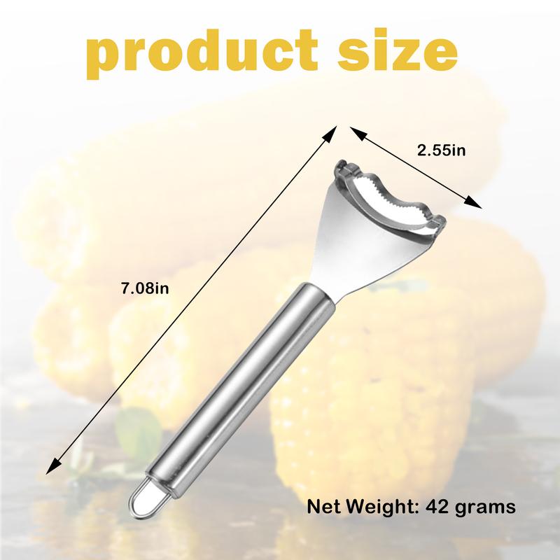 🌽🥪4 Counts Corn Peeler, ✨Only $2 each✌🏻 Stainless Steel ComnStripper Tool for Efficient Corn Kernel Removal-Multi-function -🥪 salad slicing, peeling, mashed potatoes🌮M1