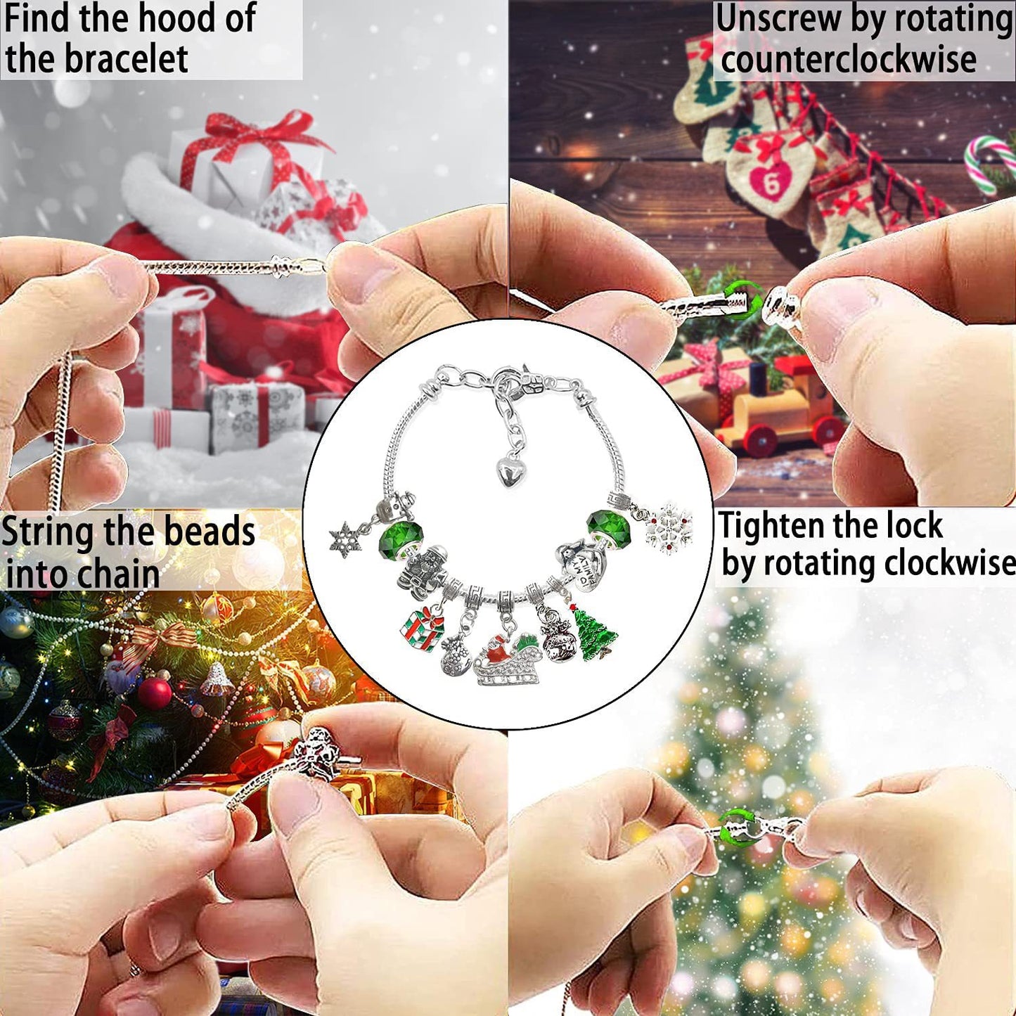 Cilifer® 🔥The Best Gift For Children🎀DIY Christmas Advent Calendar Bracelets Set M1