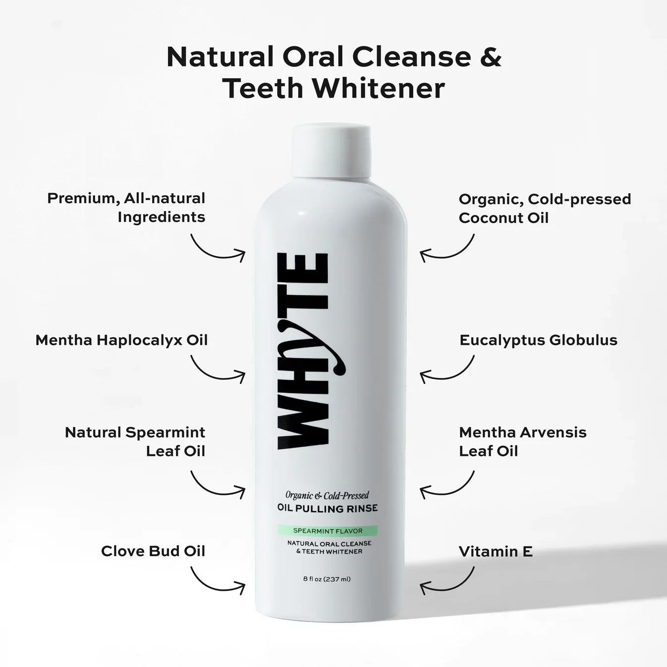 ⏰Last Day 49% OFF🔥WHYTE Organic Oil Pulling Rinse💆🏻♀️✨M1