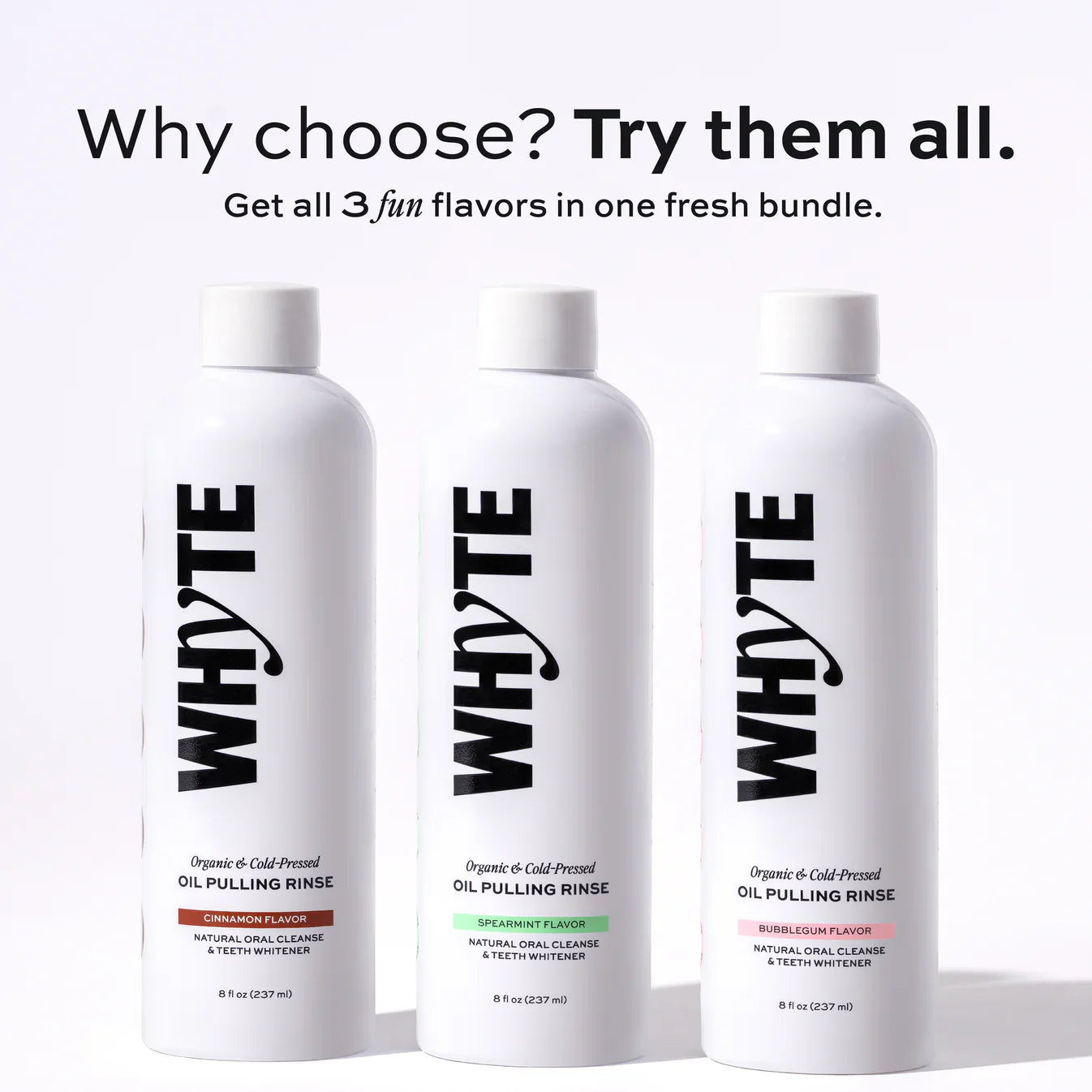 ⏰Last Day 49% OFF🔥WHYTE Organic Oil Pulling Rinse💆🏻♀️✨M1