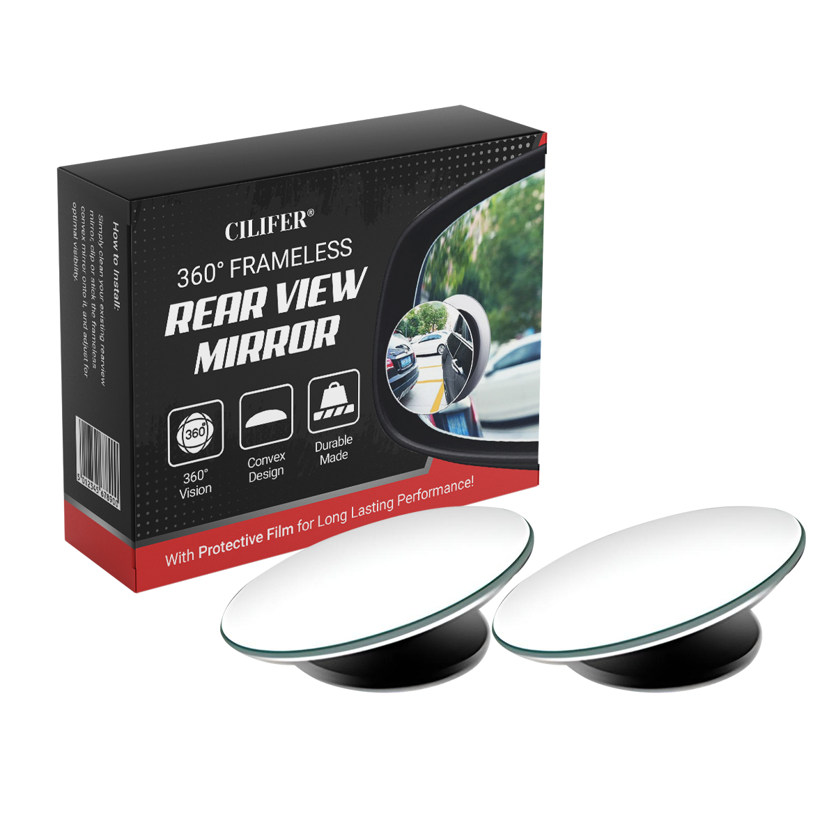 CILIFER® 360 Frameless Rear View Mirror