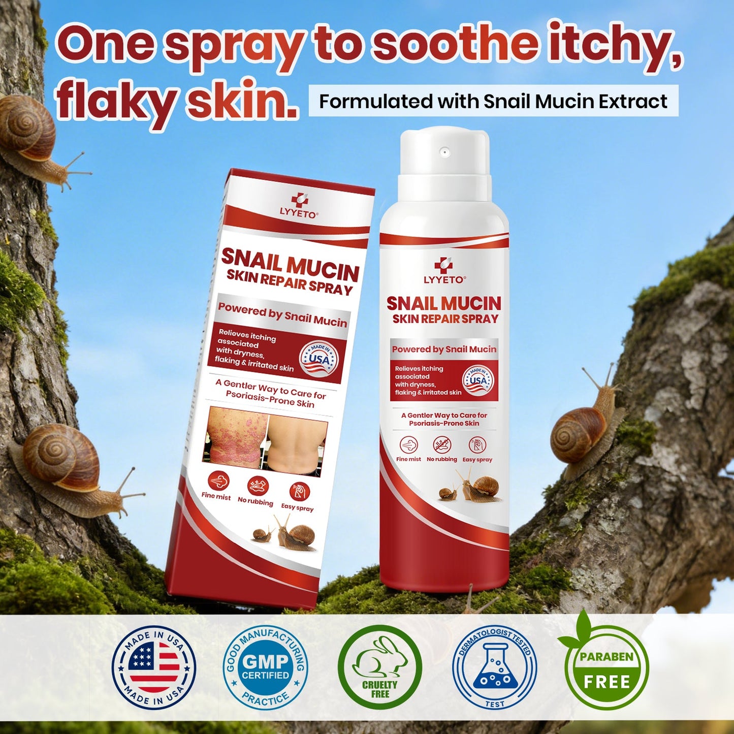 Lyyeto® Snail Mucin Skin Repair Spray