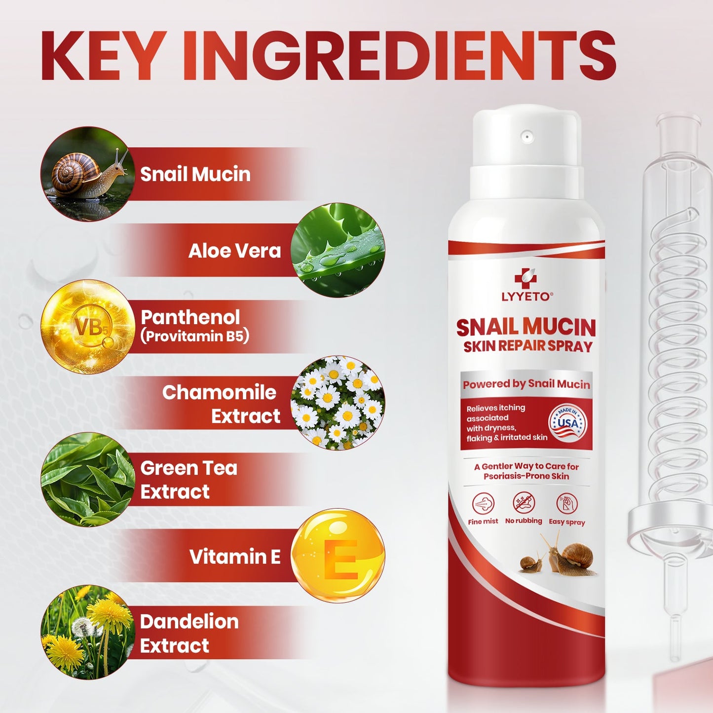 Lyyeto® Snail Mucin Skin Repair Spray