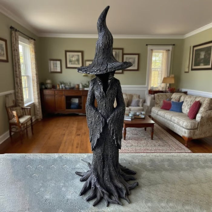 🧙‍♀️💫Hand-Painted Enchanting Witch Statue: The Guardian of Your Home (✨Same as in the video) M1