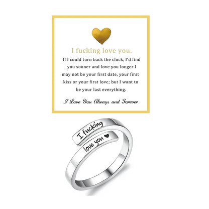 Cilifer®   🌟❤️ I Fvcking Love You Ring – a daily reminder gift for your beloved💍