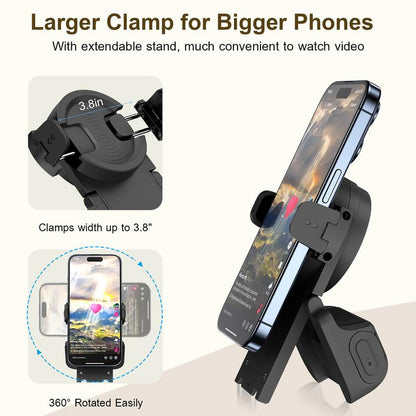 Remote Control for  Scrolling withSmartphone Holder Stand, 📲🤳🏻Cilifer® Wireless Scroller PageTurner, Camera Shutter Video Recording for iOSAndroid, Cellphone SelfieAccessory,BacktoSchool M2