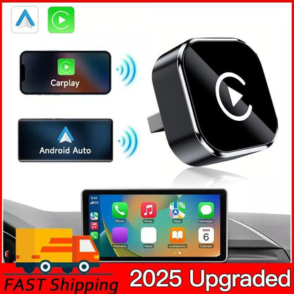 2025 Wireless carplay Adapter for iPhone/Android - Fast Connection,No Latency,Hands-Cilifer® Free Call wireless adapter Electronic Charger carplay dongle M2