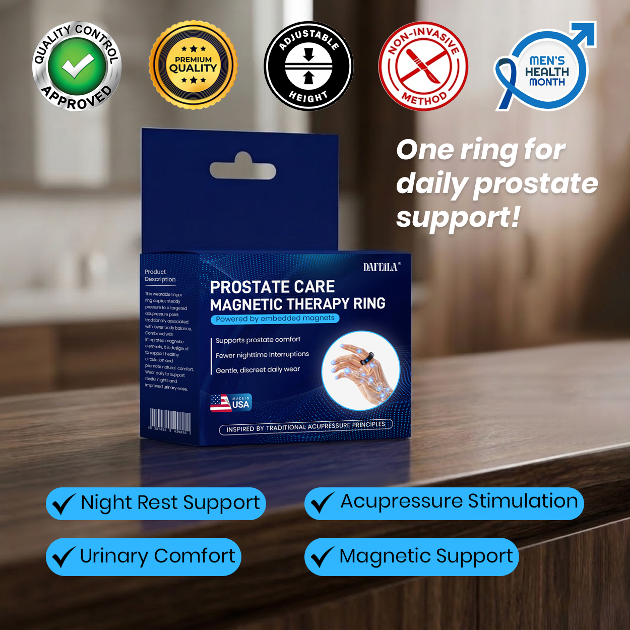 DAFEILA® Prostate Care Magnetic Therapy Ring