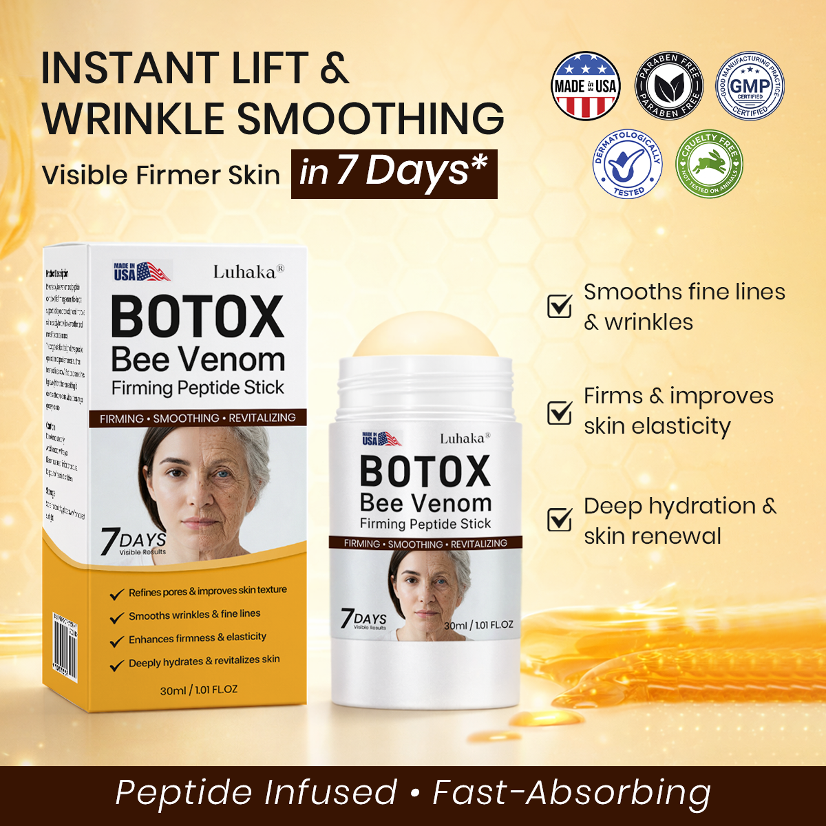 Luhaka® Bee Venom Firming Peptide Stick
