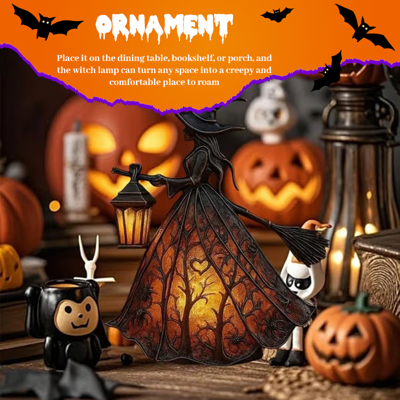 🏆Flash Sale⚡ 50K+ SOLD! 🧙‍♀️Halloween Witch Lamp🎃M1