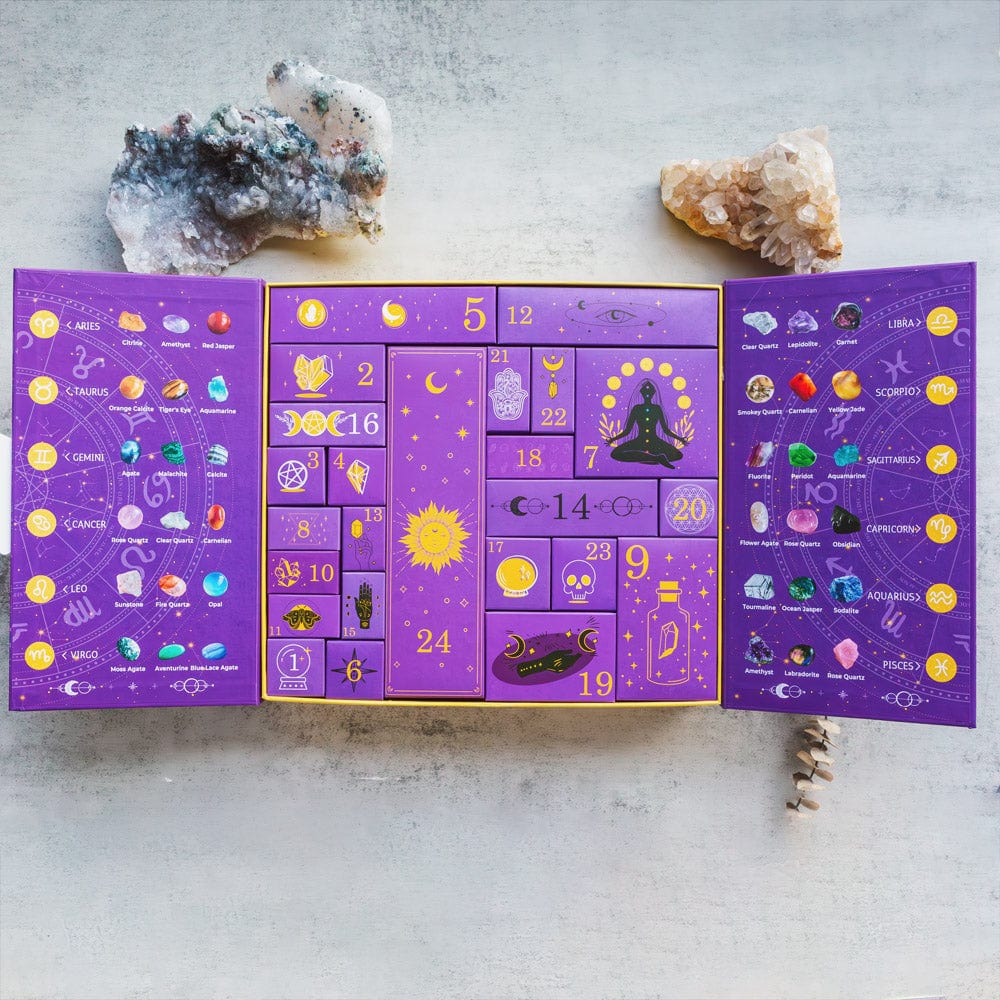 CZTICLE®🔥2025 New Release🎃Reiki Crystal Halloween Countdown Gift Box🔮The Magic of Healing and Energy Transfer!