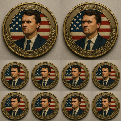 🙏60% OFF For Charlie's Fans - 🎗️🕊️Charlie Kirk Memorial Coin🕊️M1