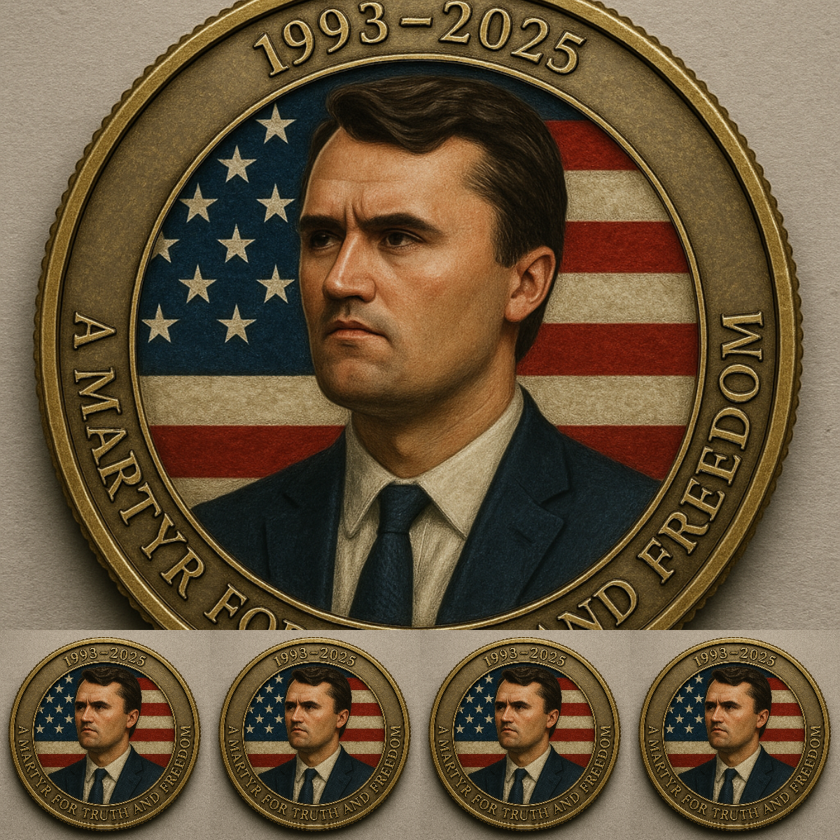 🙏60% OFF For Charlie's Fans - 🎗️🕊️Charlie Kirk Memorial Coin🕊️M1