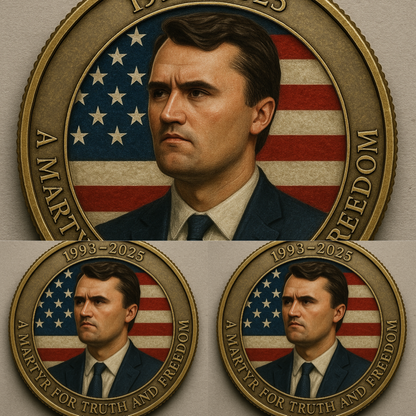 🙏60% OFF For Charlie's Fans - 🎗️🕊️Charlie Kirk Memorial Coin🕊️M1