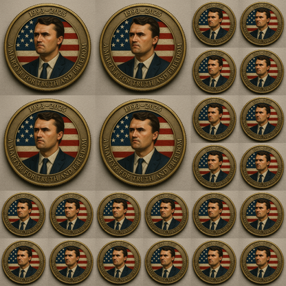 🙏60% OFF For Charlie's Fans - 🎗️🕊️Charlie Kirk Memorial Coin🕊️M1