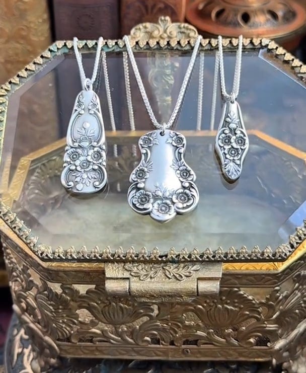 CZTICLE®🔥LAST DAY 60% OFF✨Handmade Sterling Spoon Necklace -Handmade Sterling Spoon Necklace Crafted from Authentic Vintage Silverware