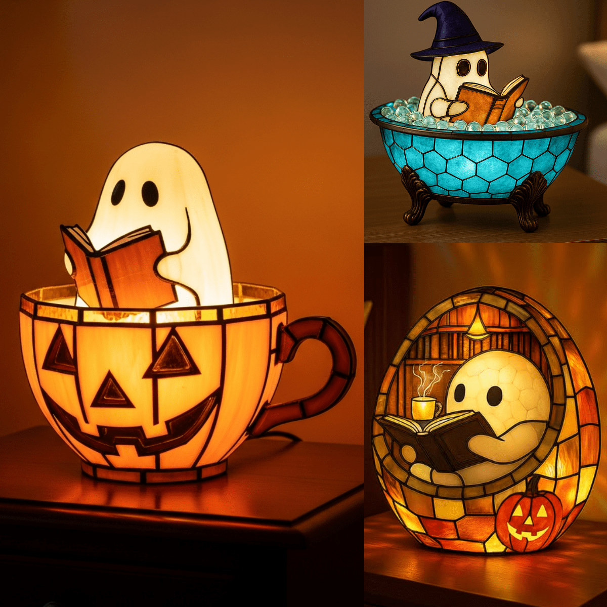 Billhol® 🔥Last Day Promotion 50% OFF🔥 - Ghost Reading Book Lamp