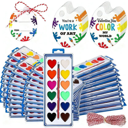 Cilifer® 💖🎨Mini Watercolor Paint Set for Valentine's Day | Romantic Art Gift
