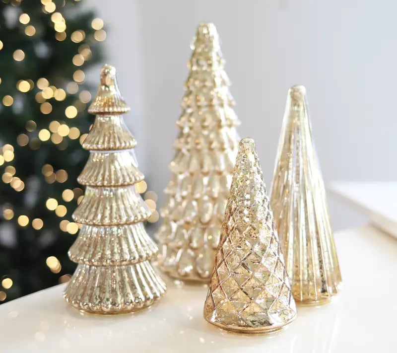 ✨ Sparkling Christmas – 5-piece crystal glass moon set with lights✨M1