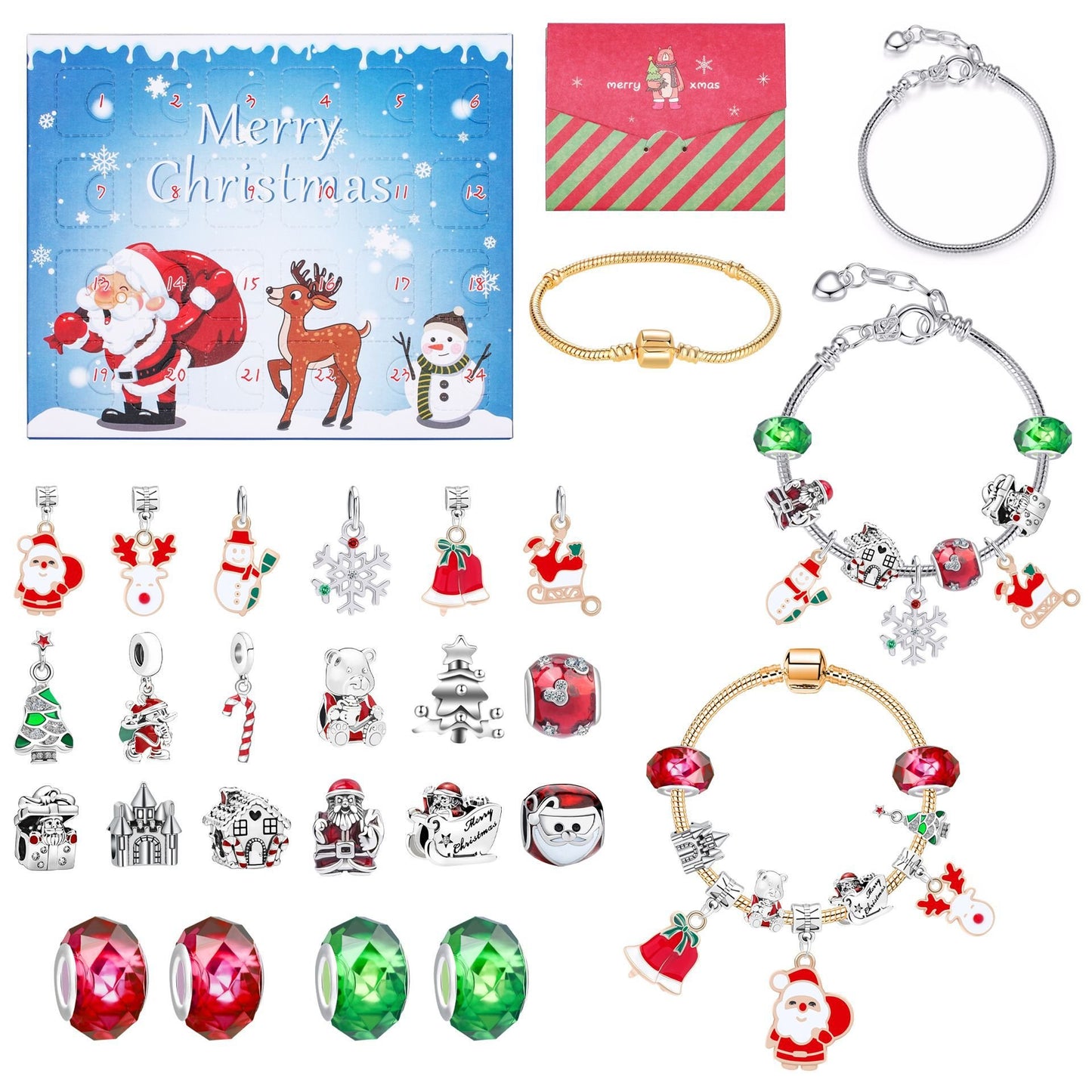 Cilifer® 🔥The Best Gift For Children🎀DIY Christmas Advent Calendar Bracelets Set M1