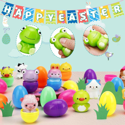 Cilifer® 24 PCS Easter Eggs Prefilled Slow Rising Squishy Toys