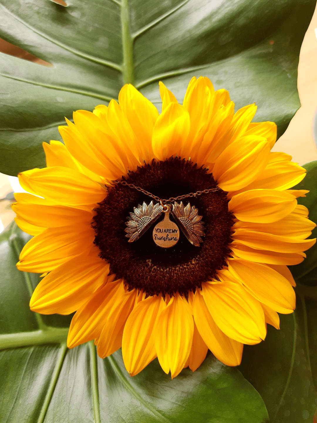 CZTICLE®🔥🌞You Are My Sunshine Sunflower Necklace🌻(Double-sided engraving)