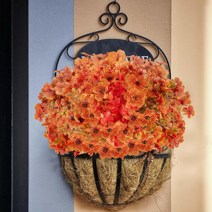 ⚡This Week's Special Price🍁12 Bundles Artificial Fall Plants, Fake AutumnEucalyptus Flowers for Thanksgiving OutdoorDecoration, UV Resistant No Fade Faux PlasticPlants Garden Porch Window Box FarmhouseHanging Decor(fall and golden) M6