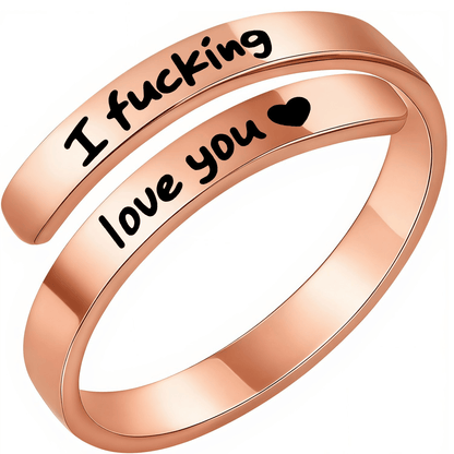 Cilifer®   🌟❤️ I Fvcking Love You Ring – a daily reminder gift for your beloved💍