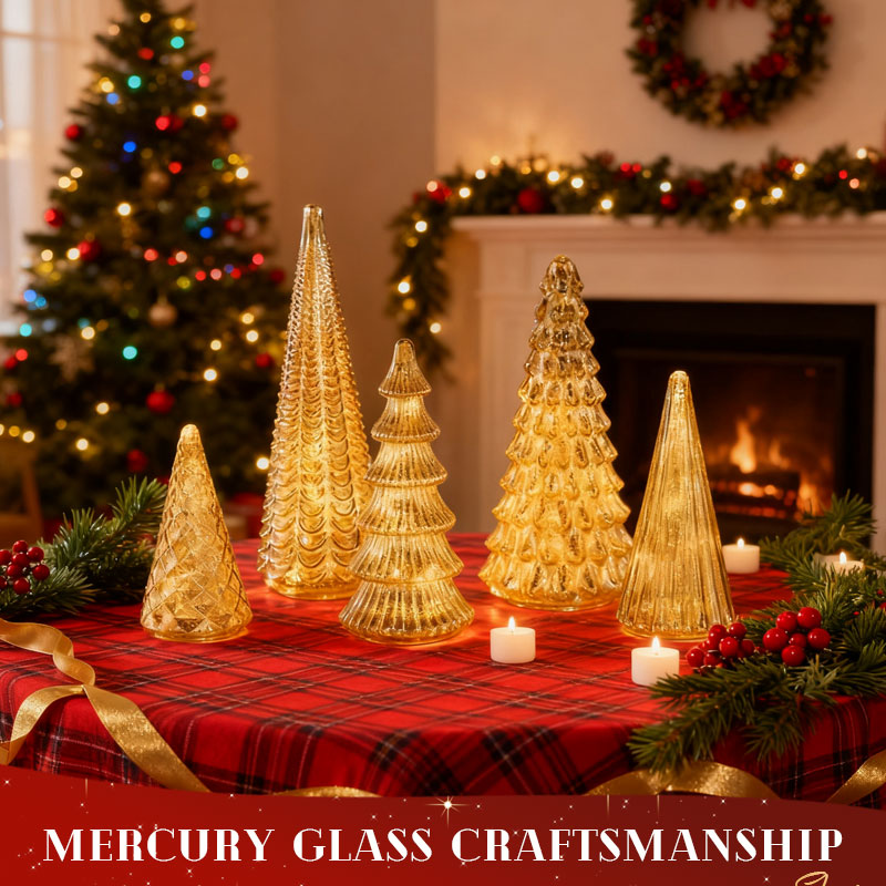 ✨ Sparkling Christmas – 5-piece crystal glass moon set with lights✨M1