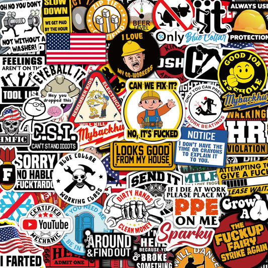 Cilifer®   🔥LAST DAY 49% OFF - 🔥150Pcs Blue Collar Funny Stickers 👷‍♂️