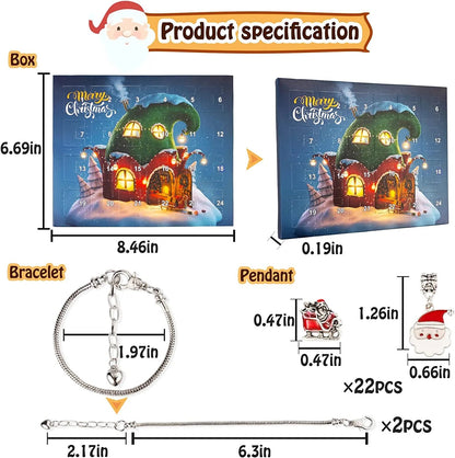 Cilifer® 🔥The Best Gift For Children🎀DIY Christmas Advent Calendar Bracelets Set M1