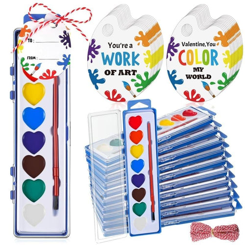 Cilifer® 💖🎨Mini Watercolor Paint Set for Valentine's Day | Romantic Art Gift