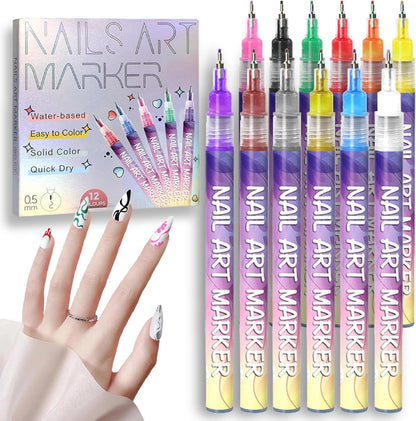 Cilifer®   🔥Last Day 49%OFF🎨12 Colors Nail Art Pens Set