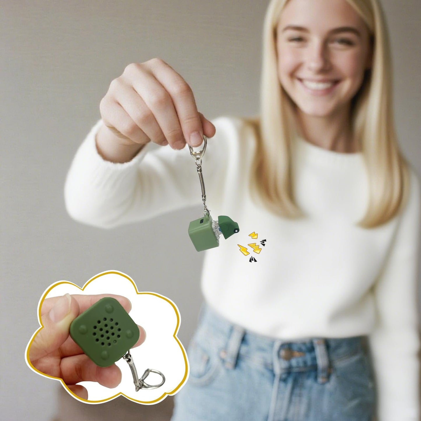 Frog Croaking Fidget Toy - Rechargeable Frog Croaking Keychain. Frog Croaking Stress Reliever with Colorful Lights. Fun & Portable Anxiety Relief Toy🐸M1
