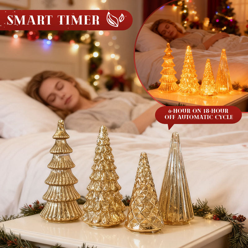 ✨ Sparkling Christmas – 5-piece crystal glass moon set with lights✨M1