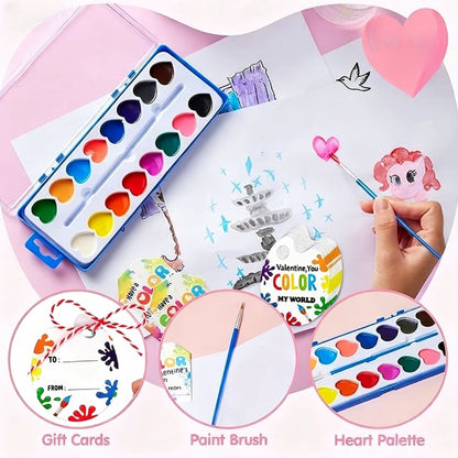 Cilifer® 💖🎨Mini Watercolor Paint Set for Valentine's Day | Romantic Art Gift