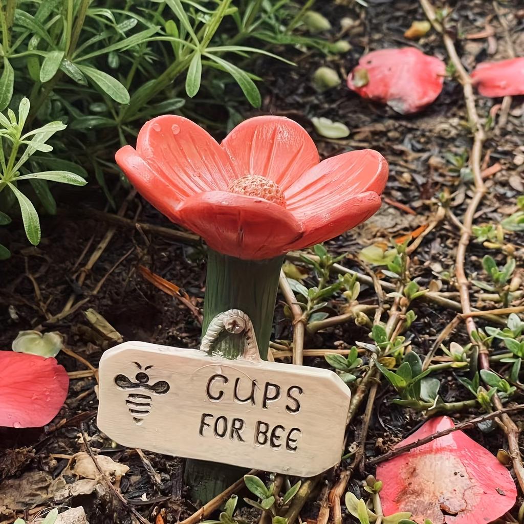 Cilifer®🌸Flower-shaped resin bee watering station🐝💧