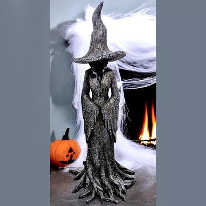 🧙‍♀️💫Hand-Painted Enchanting Witch Statue: The Guardian of Your Home (✨Same as in the video) M1