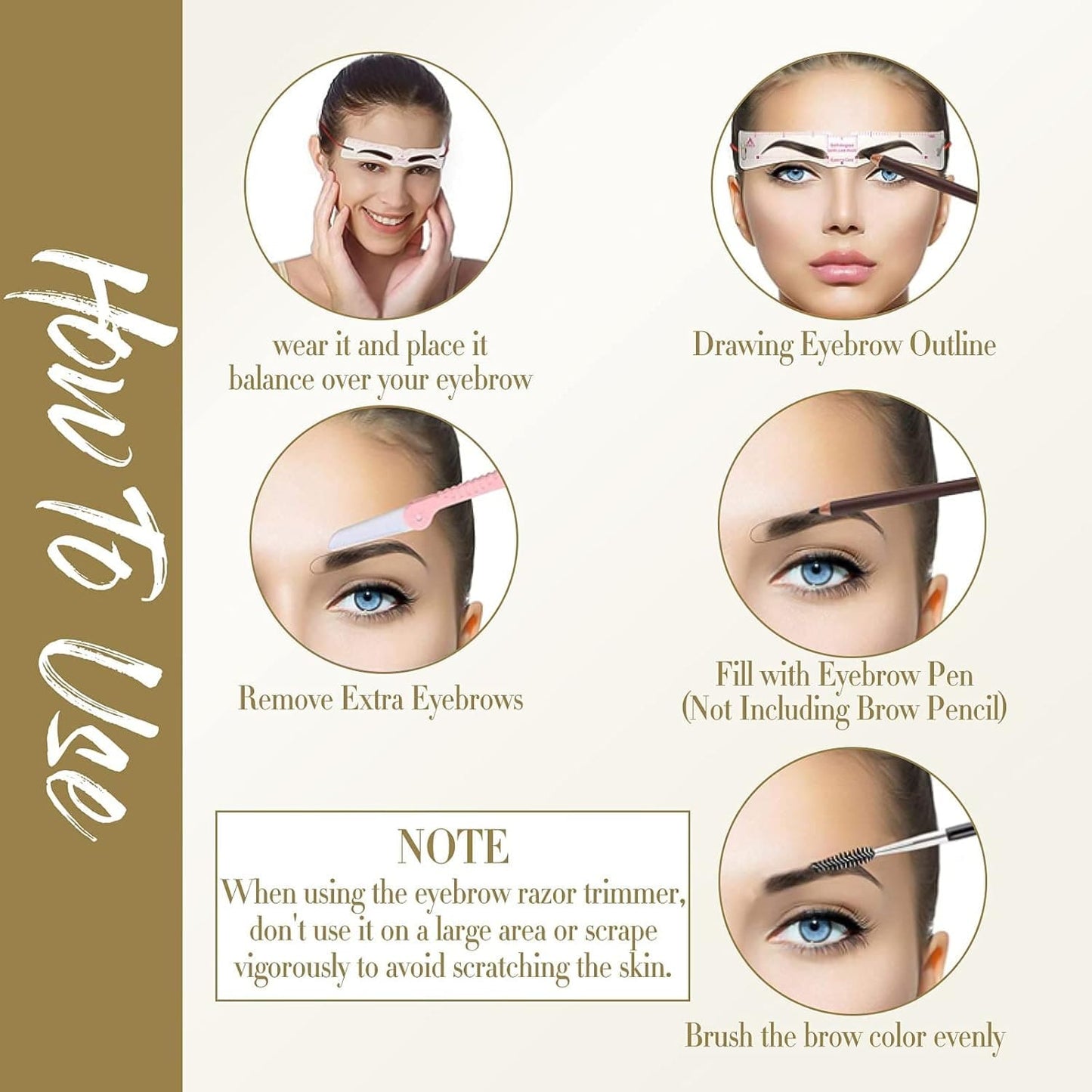 DAFEILA®🔥✨Reusable Eyebrow Stencil Shaper Kit (14-pack)